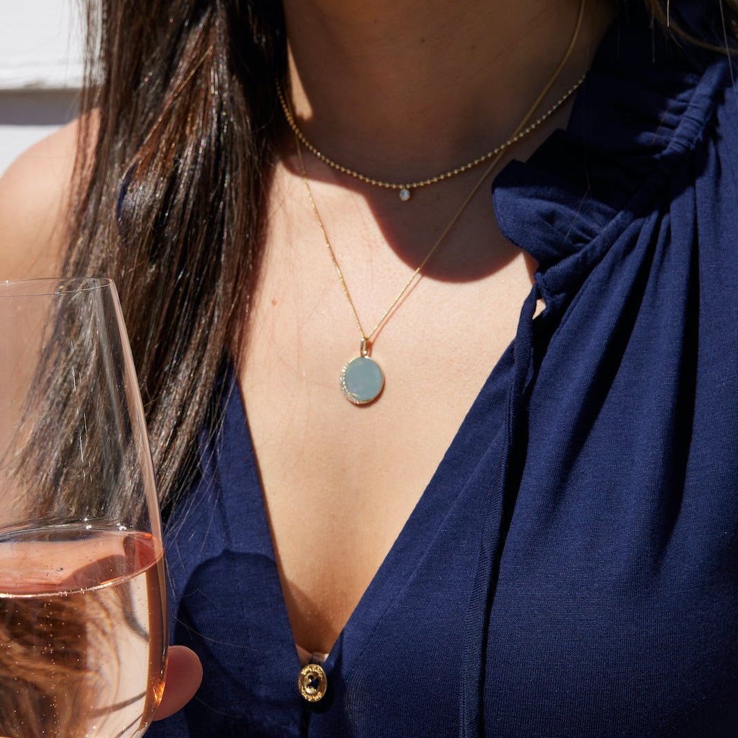 Alice Gold Disc Pendant - elliparr