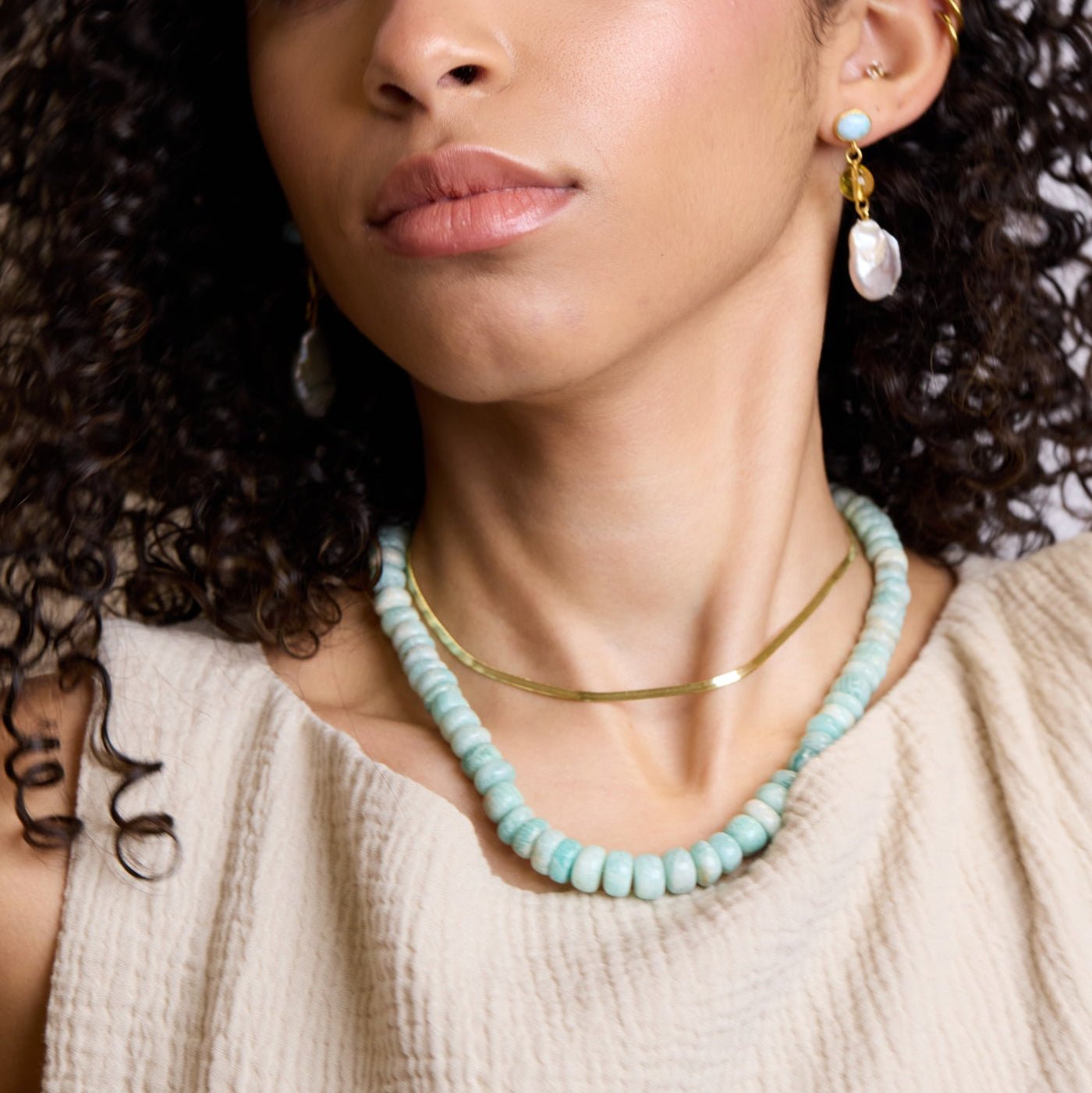 Amazonite Collar Necklace - elliparr