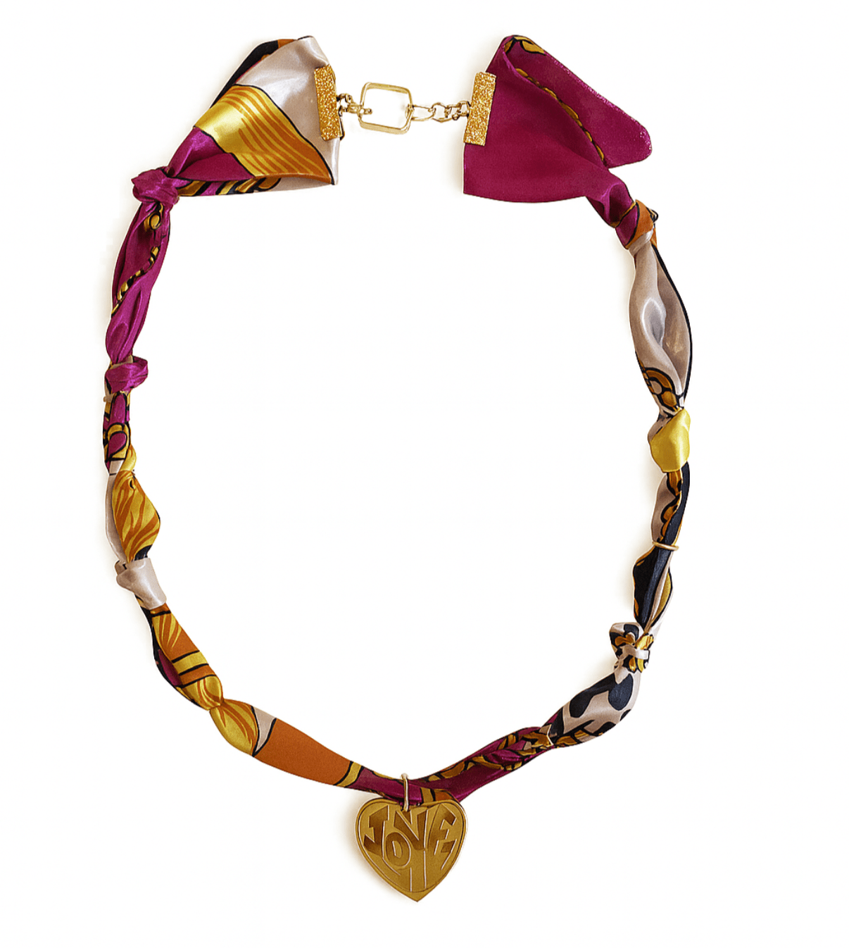 Amora Silk Scarf Necklace - elliparr