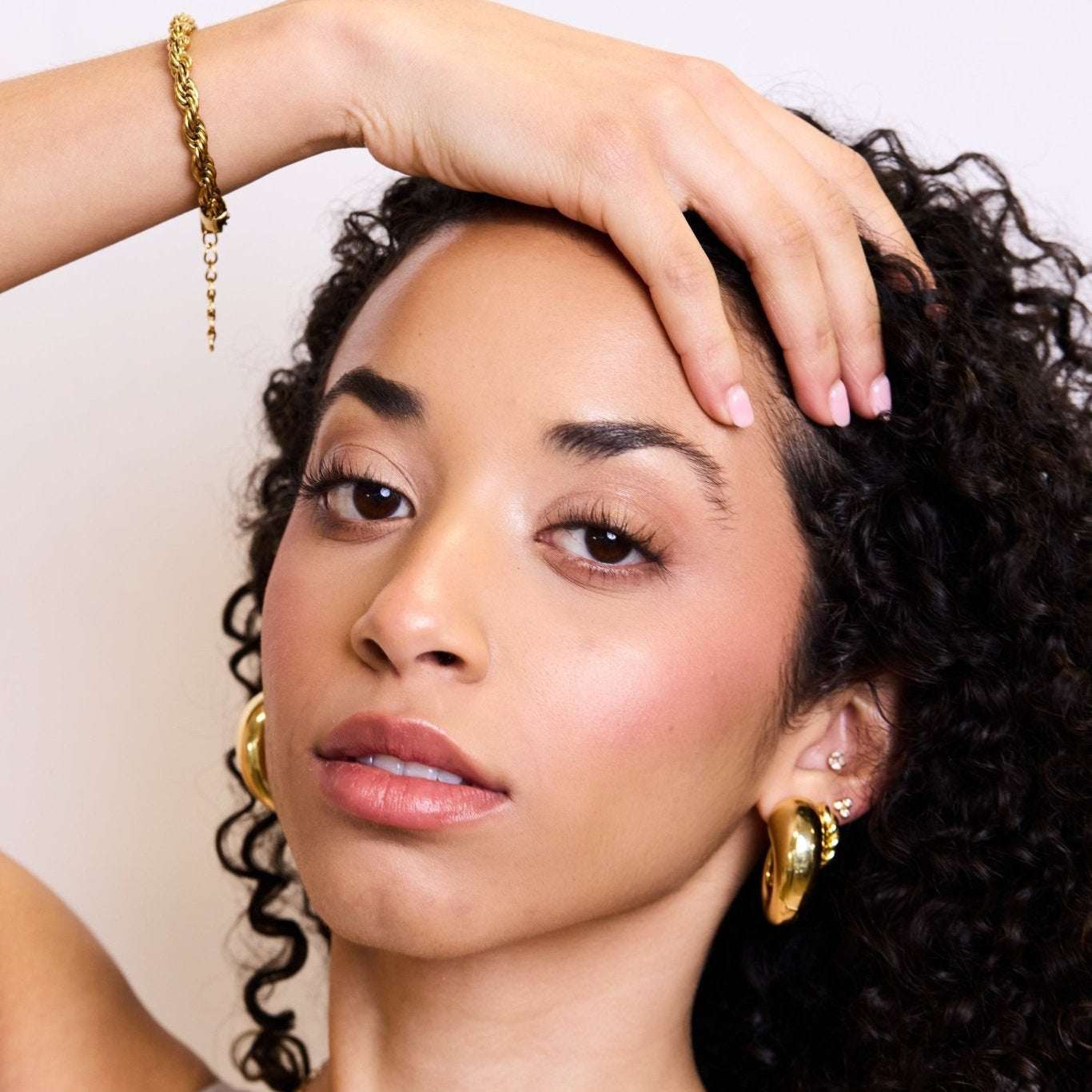 Claw Hoop 18K Gold over Brass - elliparr