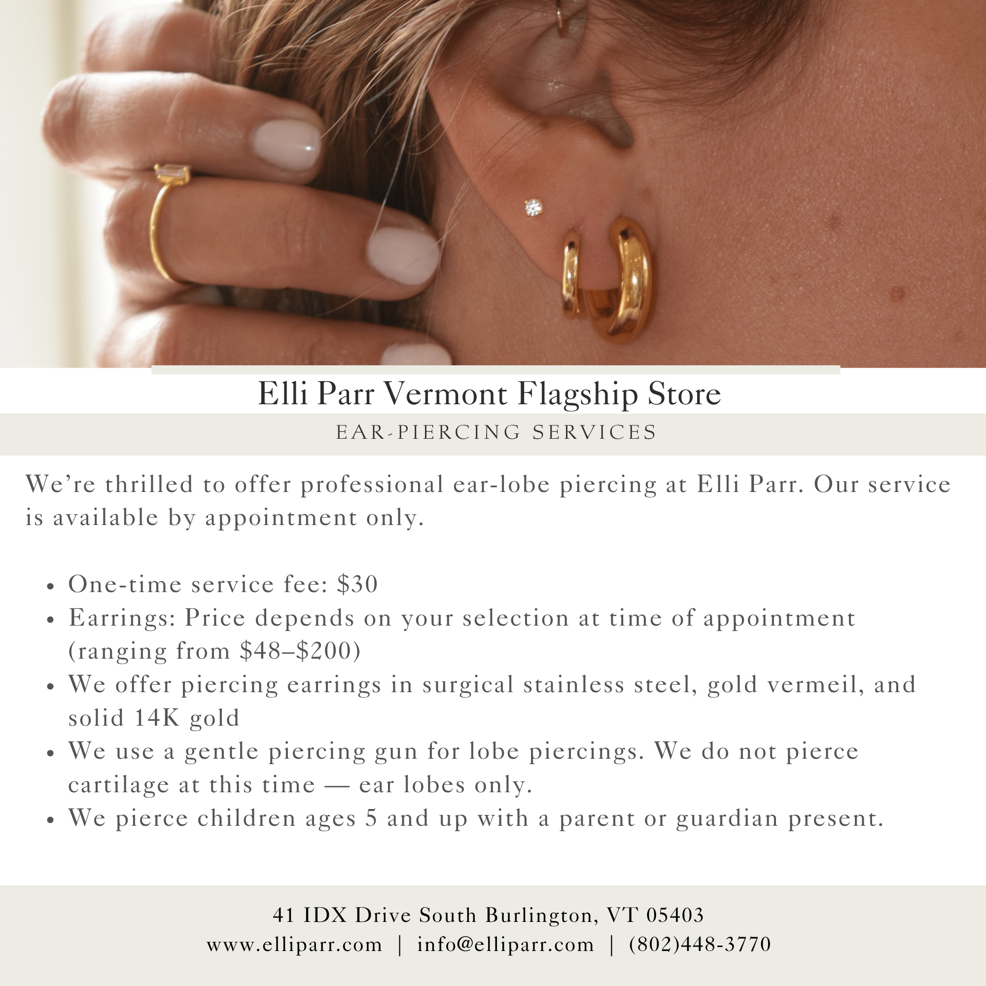 Ear Piercing Appointments - elliparr