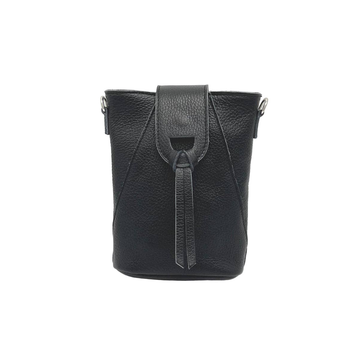 Genuine leather crossbody bag, Made in Italy, art. 112668 - elliparr