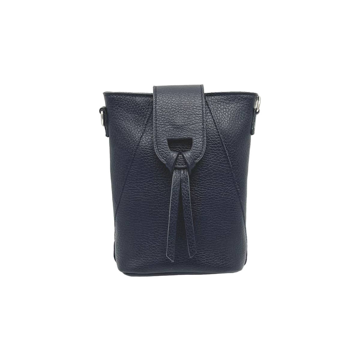 Genuine leather crossbody bag, Made in Italy, art. 112668 - elliparr