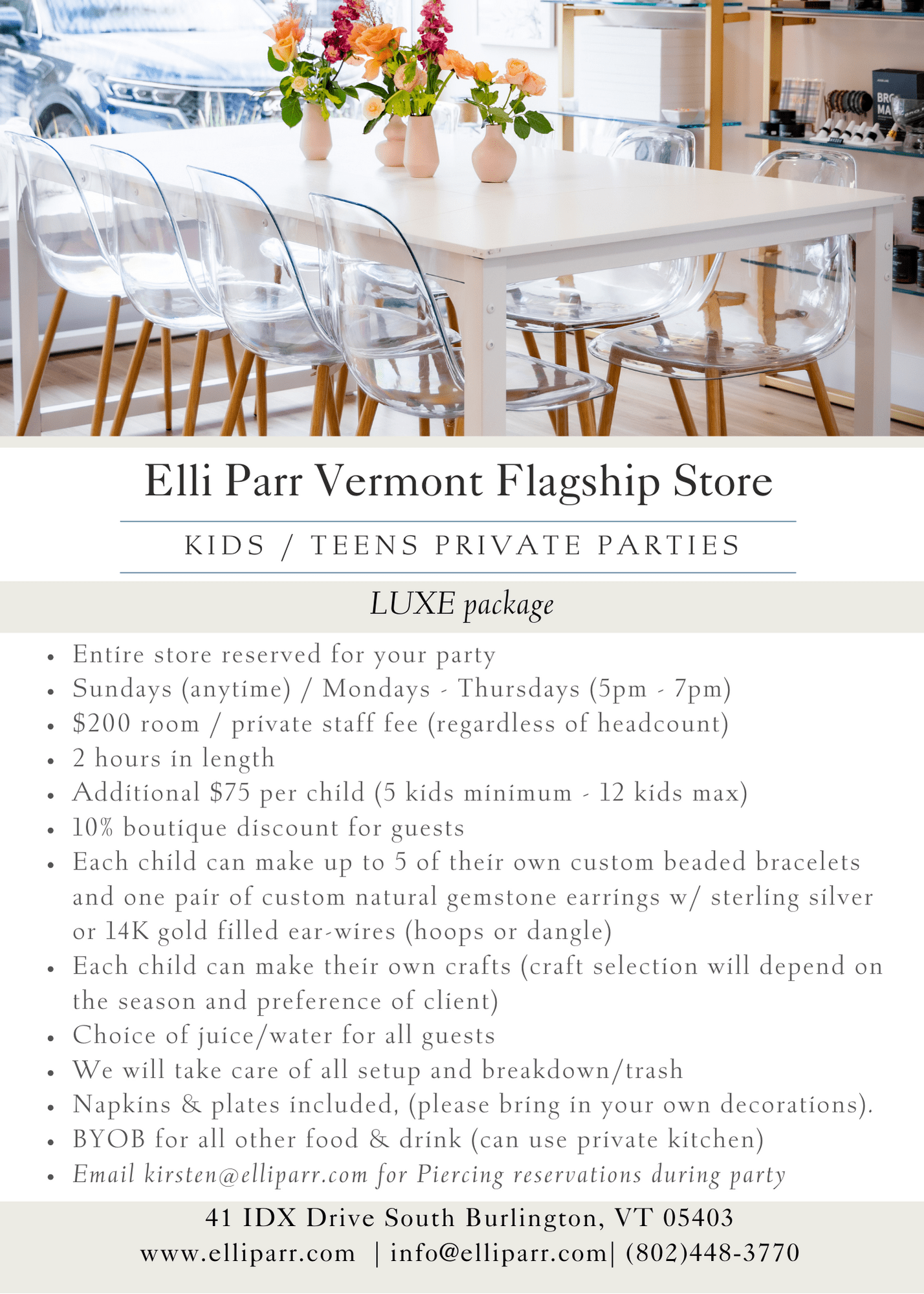 Kids/Teens Private Jewelry Party (LUXE package) - elliparr