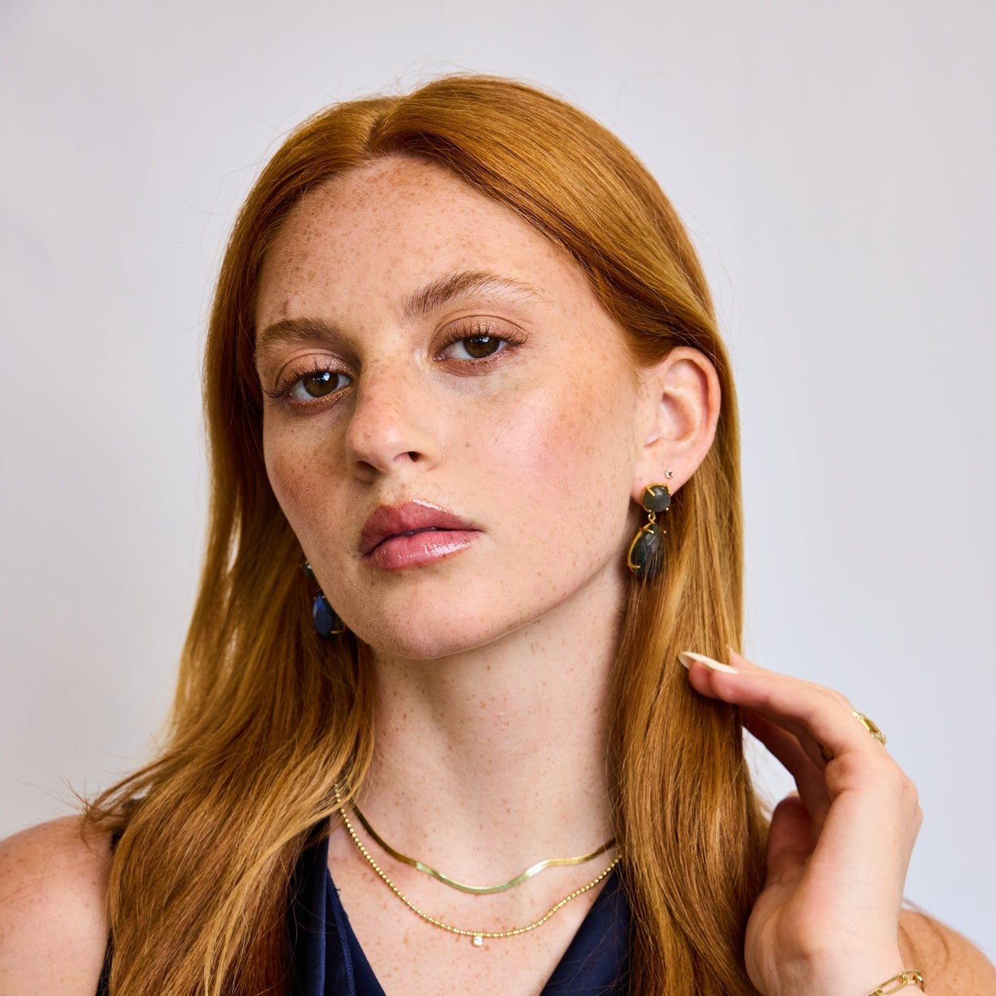 Lennox Earrings | Labradorite - elliparr