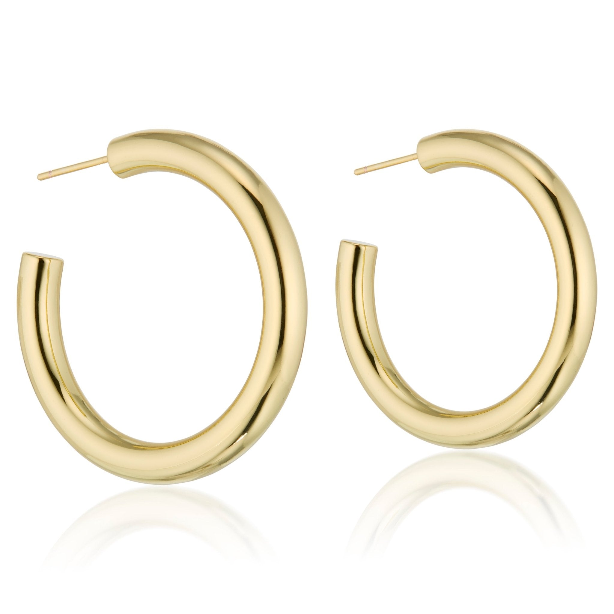 Lg Hoop 18K Gold over Brass - elliparr