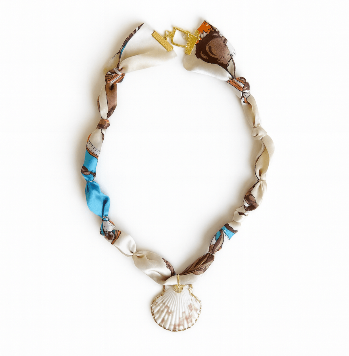 Marea Silk Scarf Necklace - elliparr