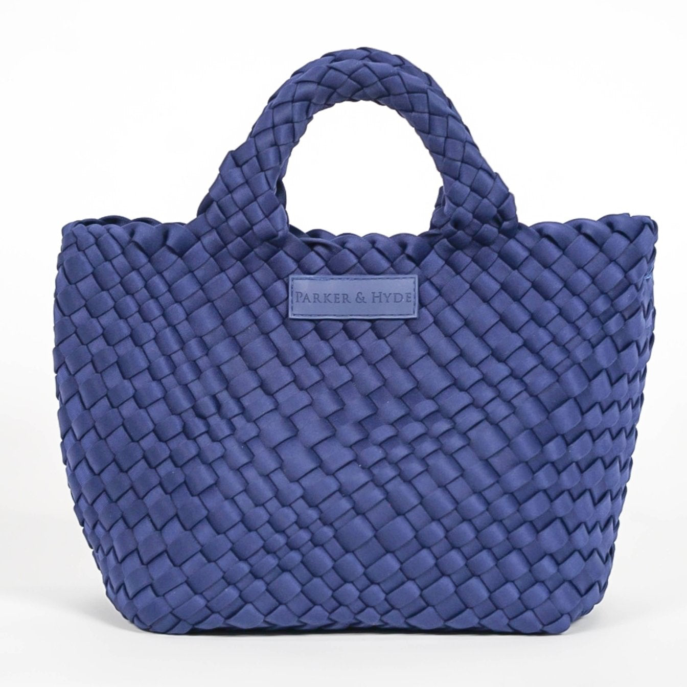 Navy Woven Mini Tote - elliparr