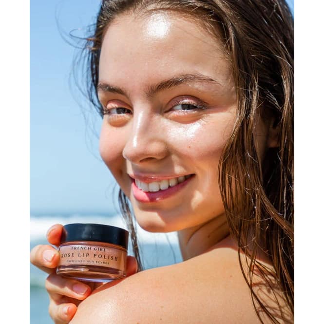 Organic Hydrating Rose Lip Polish & Scrub - 1 oz - elliparr