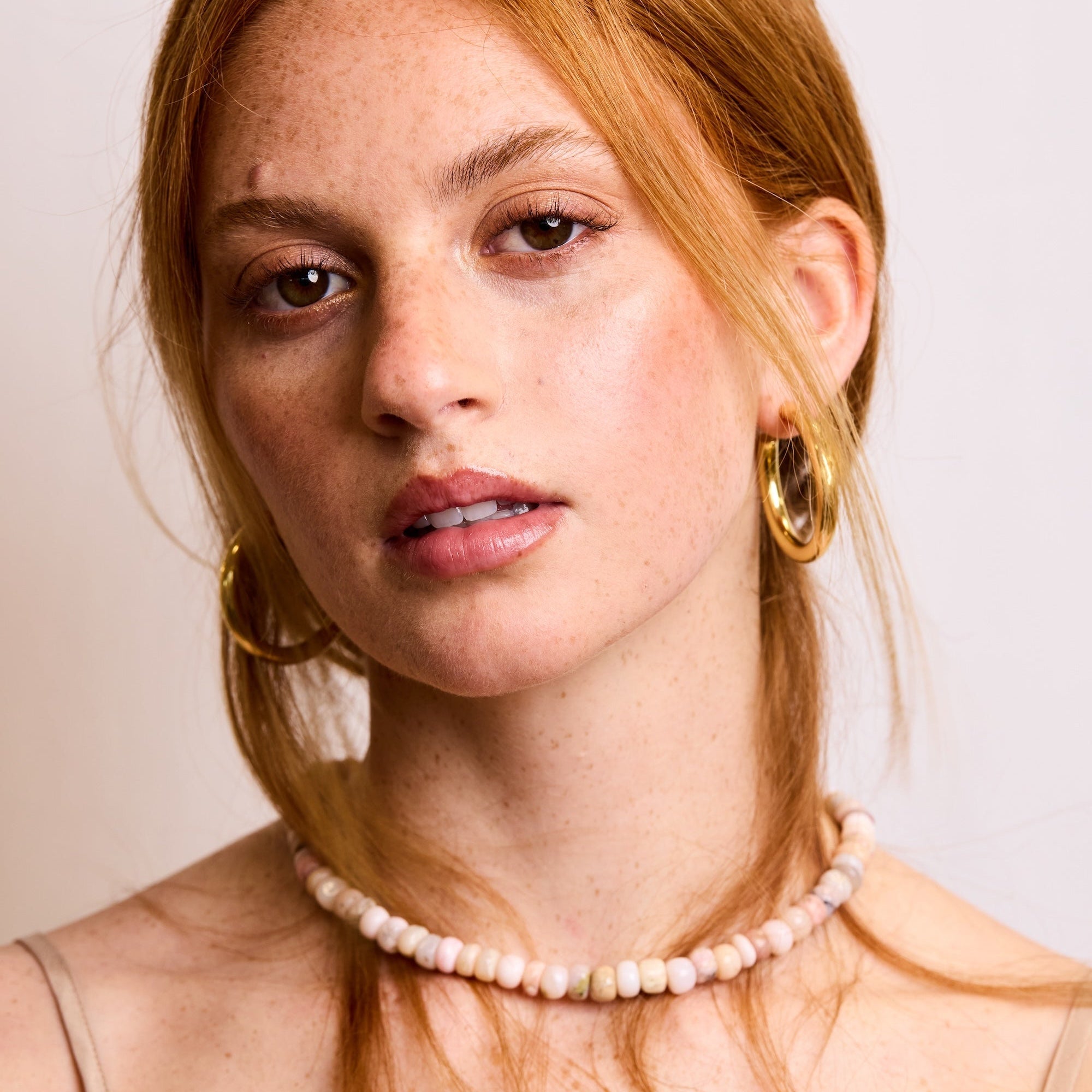 Pink Opal Collar Necklace - elliparr