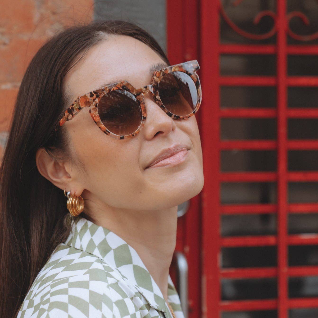 SARDINE - Aster - Terra Fawna Tortoise Shell Sunglasses - elliparr