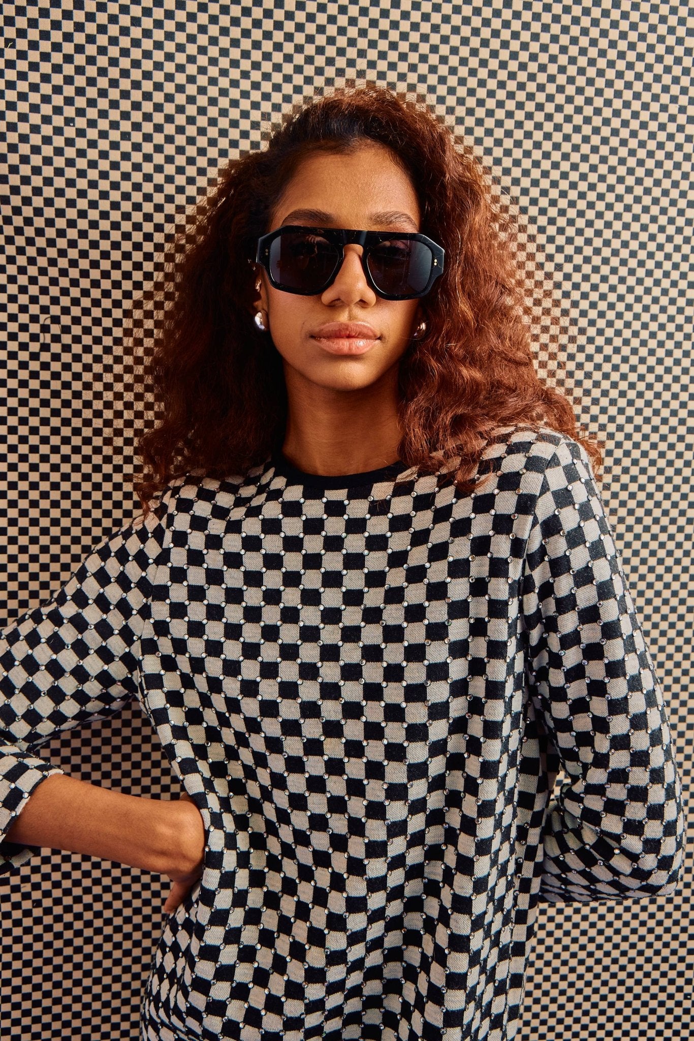 SARDINE - Louie - Nouveau Noir Aviator Sunglasses - elliparr