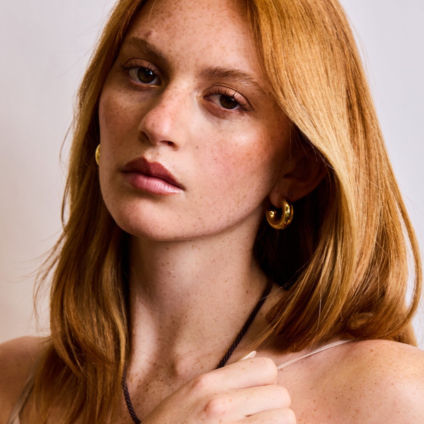 Sm Chunky Hoop 18K Gold over Brass - elliparr