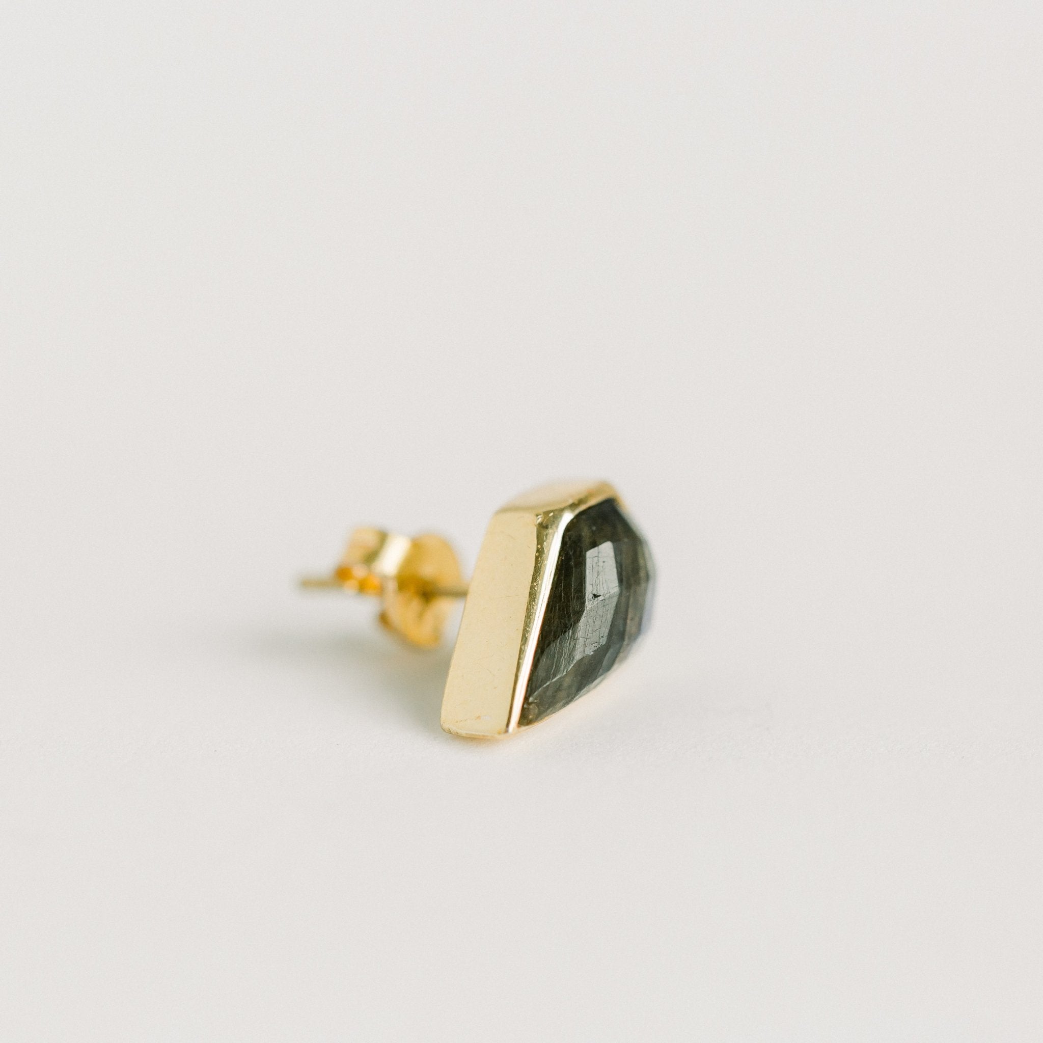LONDON STUDS | LABRADORITE - elliparr
