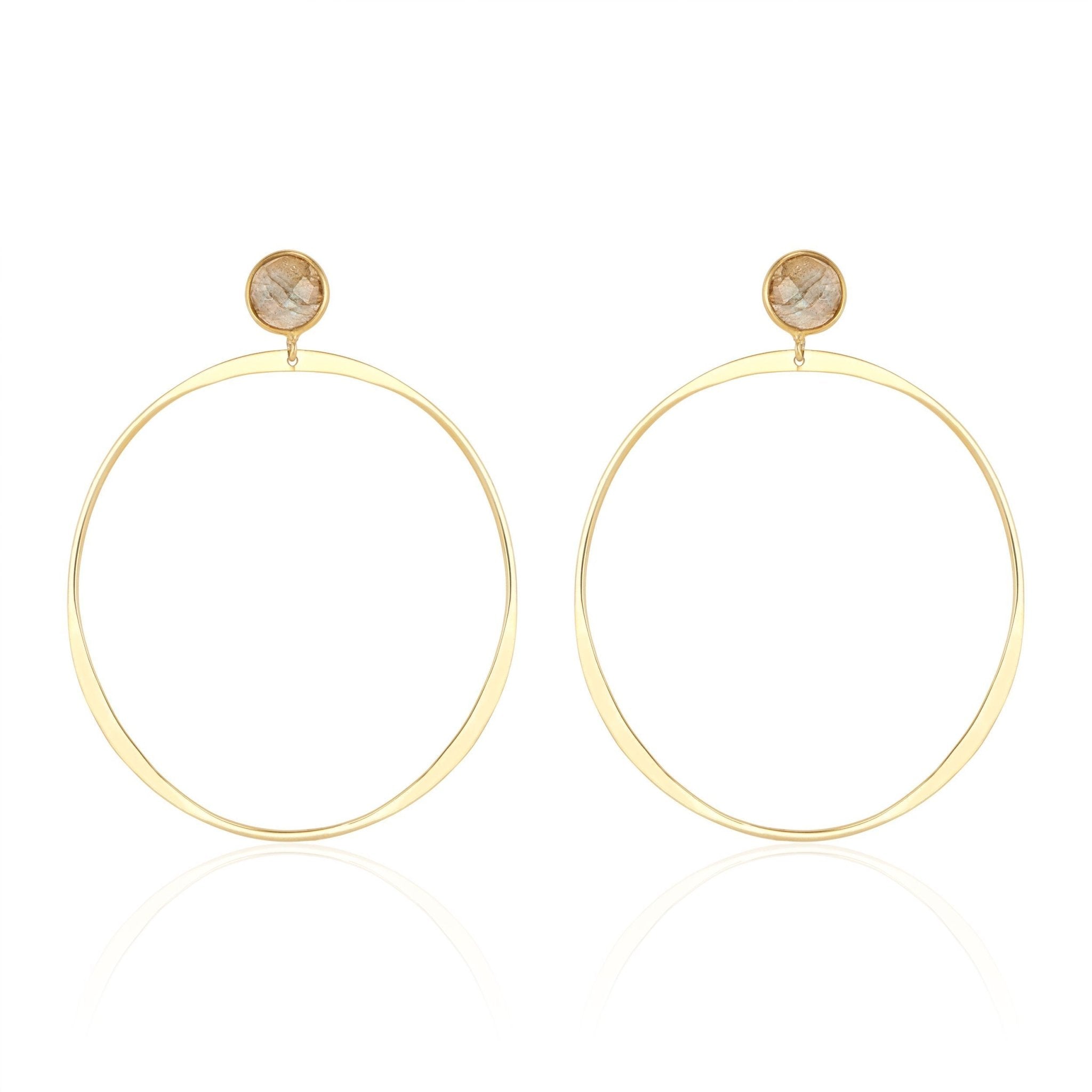 Melody Hoops | Labradorite - elliparr