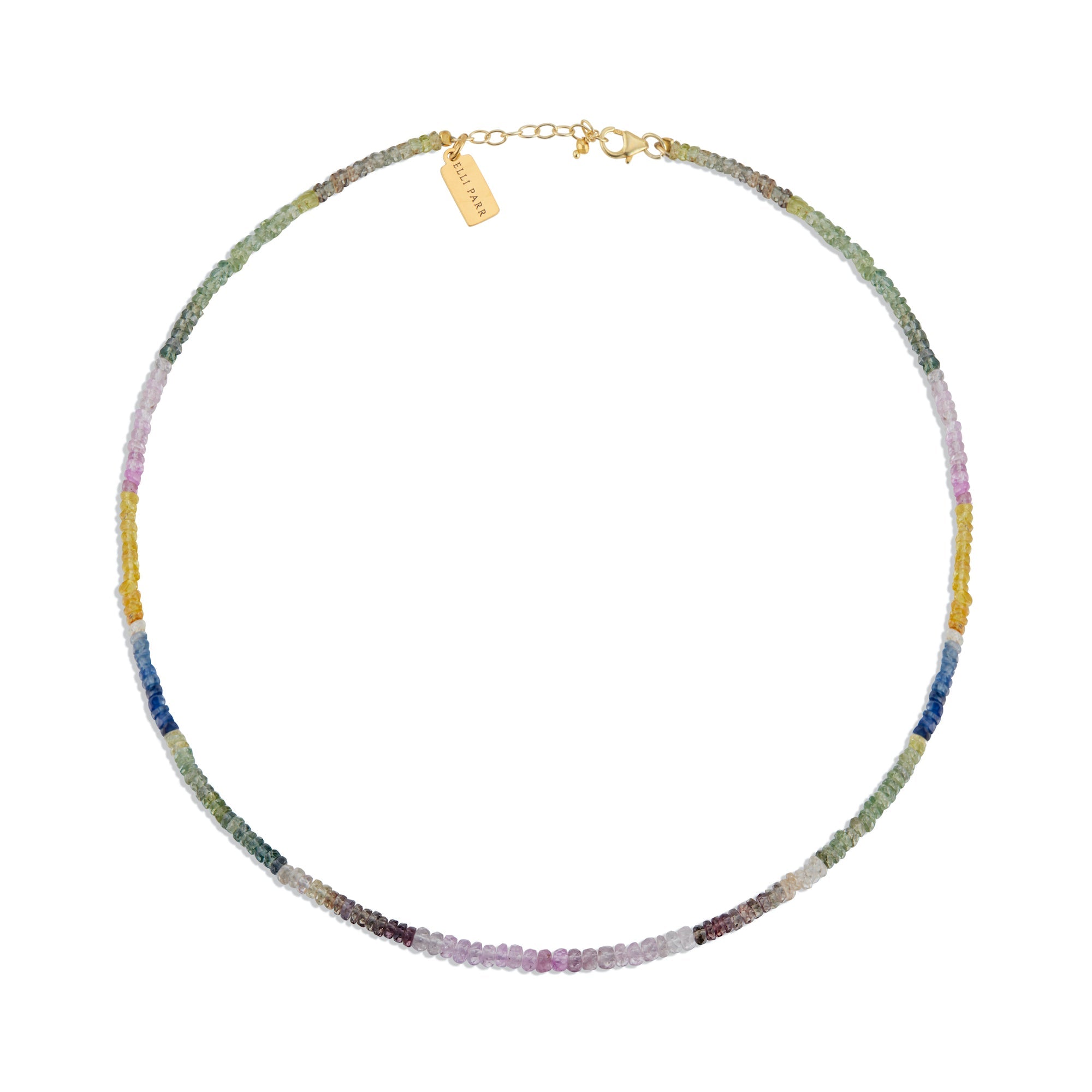 Natural Multi-Sapphire Necklace - elliparr
