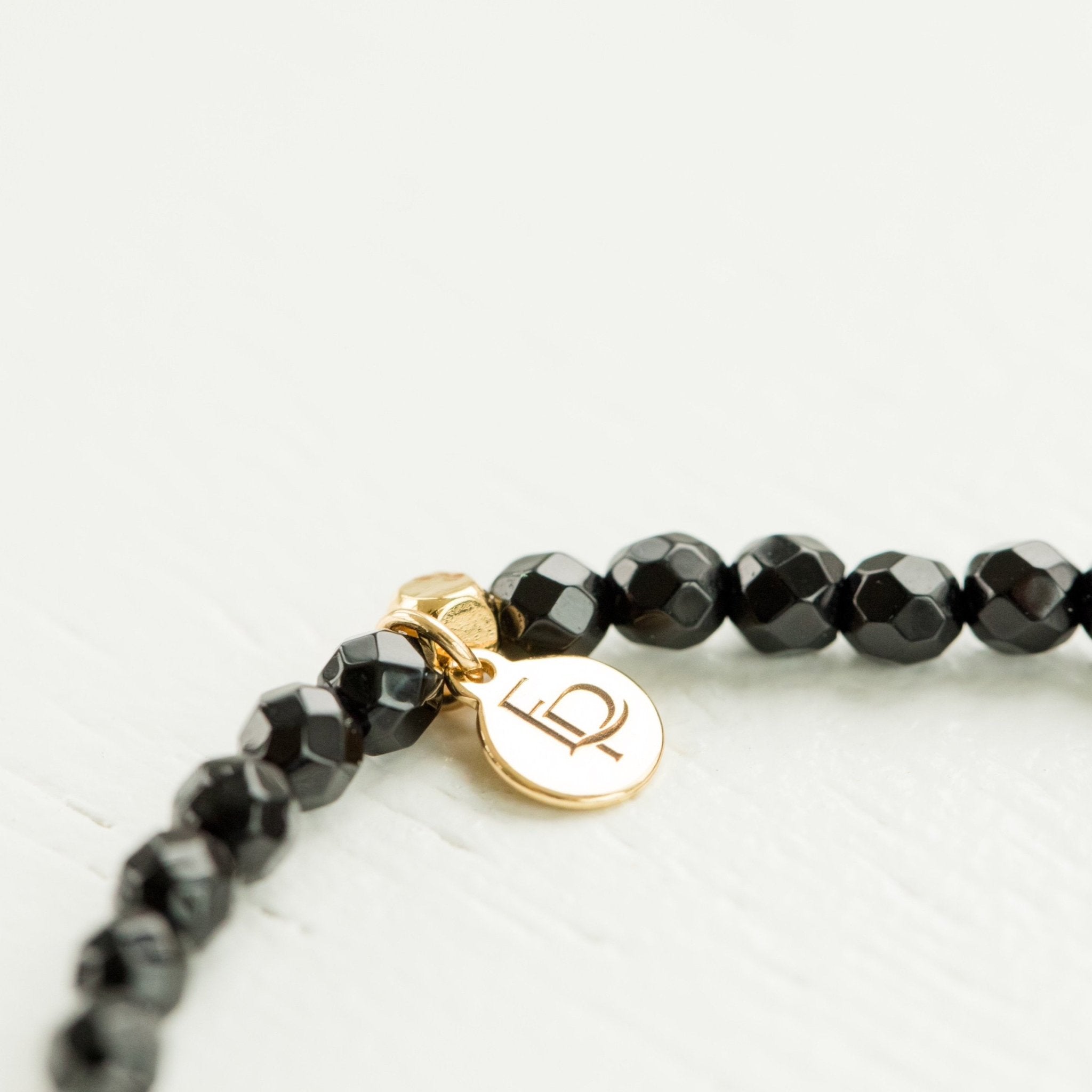 POSH MINI BEADED BRACELET | BLACK ONYX - elliparr