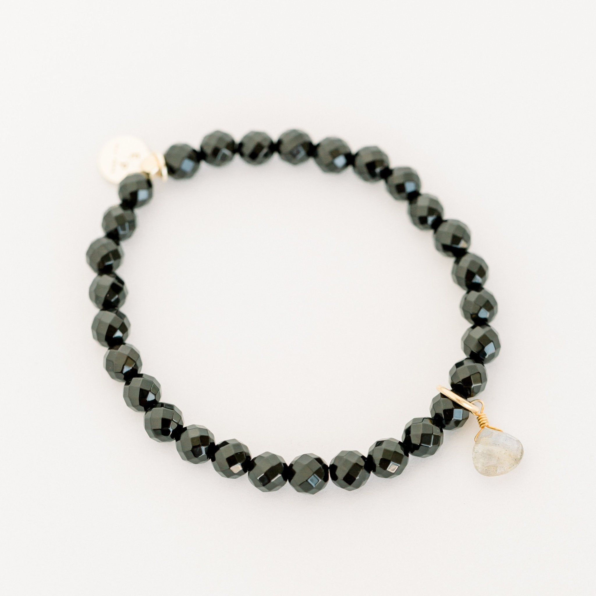 Royal Gemstone Beaded Bracelet | Black Onyx - elliparr