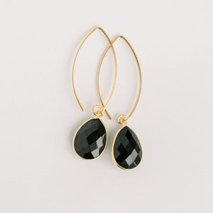 Simone Marquis Earrings | Black Onyx - elliparr