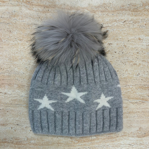 Cashmere Blend Star Winter Hat