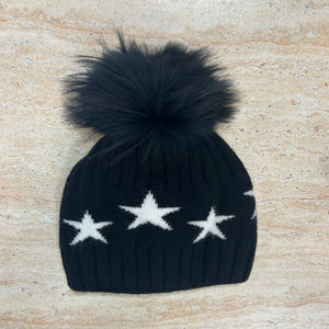 Cashmere Blend Star Winter Hat