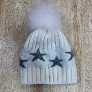 Cashmere Blend Star Winter Hat - elliparr