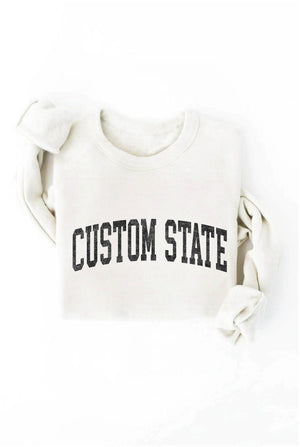 CUSTOM STATE Graphic Sweatshirt - elliparr