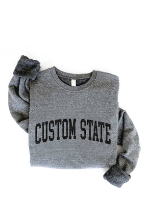 CUSTOM STATE Graphic Sweatshirt - elliparr