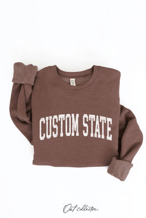 CUSTOM STATE Graphic Sweatshirt - elliparr