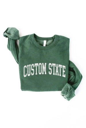 CUSTOM STATE Graphic Sweatshirt - elliparr