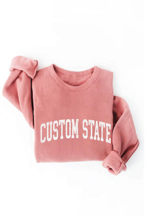 CUSTOM STATE Graphic Sweatshirt - elliparr