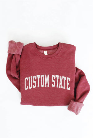 CUSTOM STATE Graphic Sweatshirt - elliparr