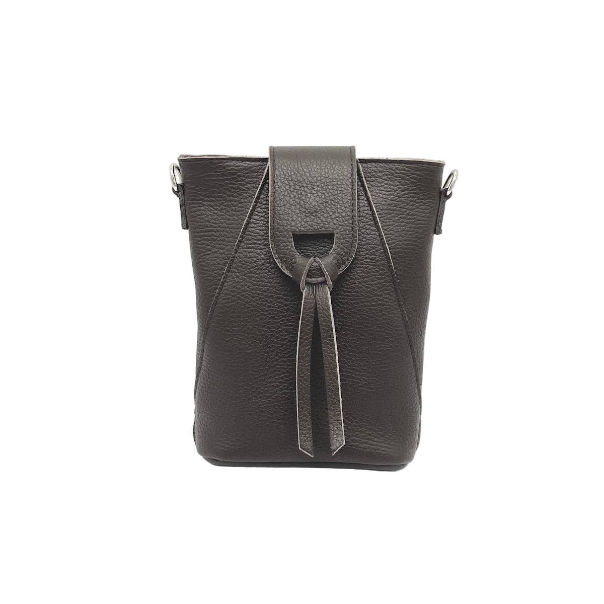 Genuine leather crossbody bag, Made in Italy, art. 112668 - elliparr