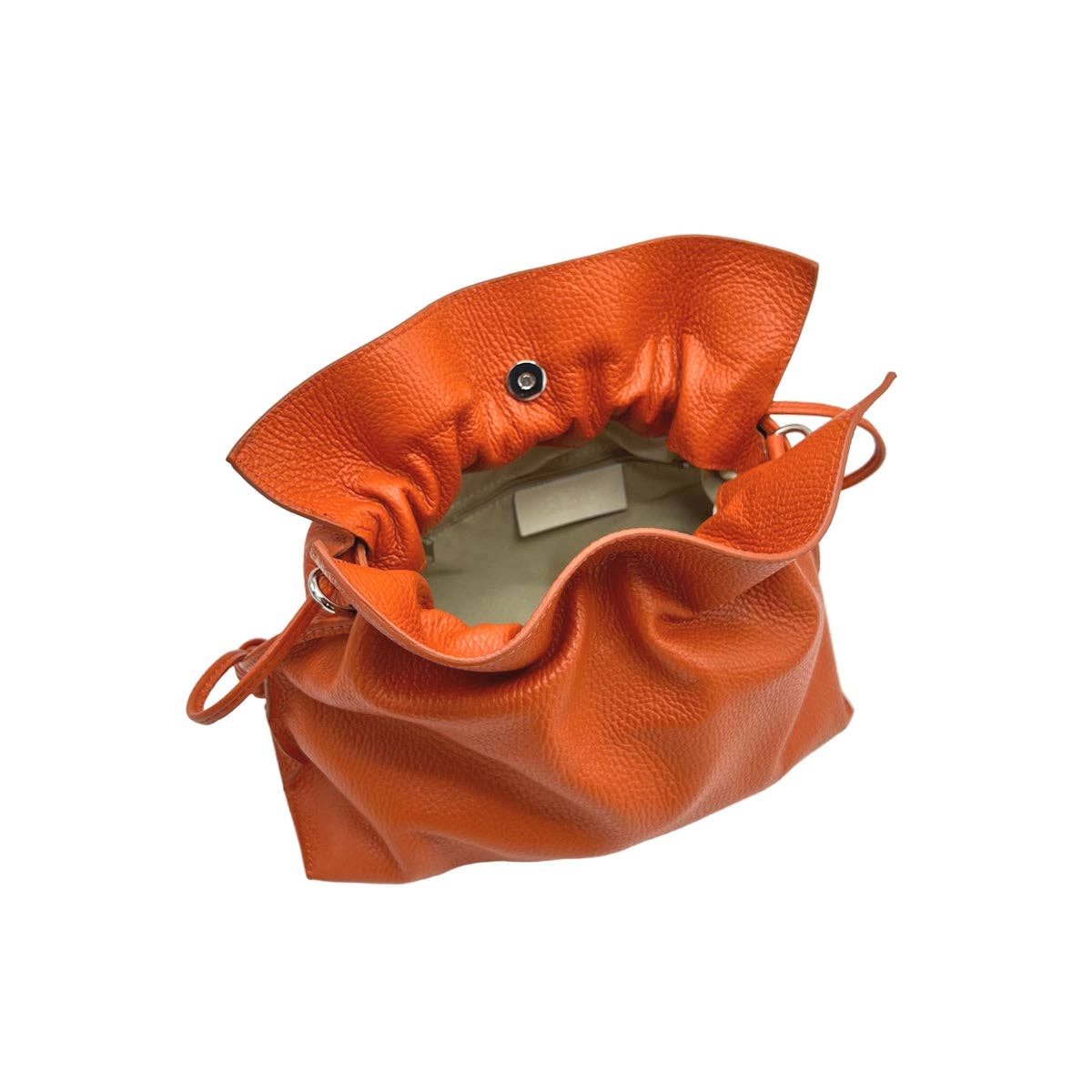 Genuine leather drawstring handbag - elliparr