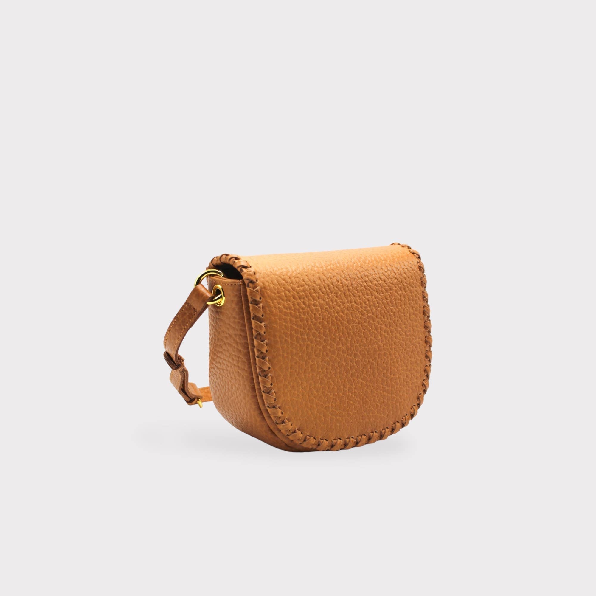 Jas - Genuine Leather Saddle Crossbody Bag - elliparr