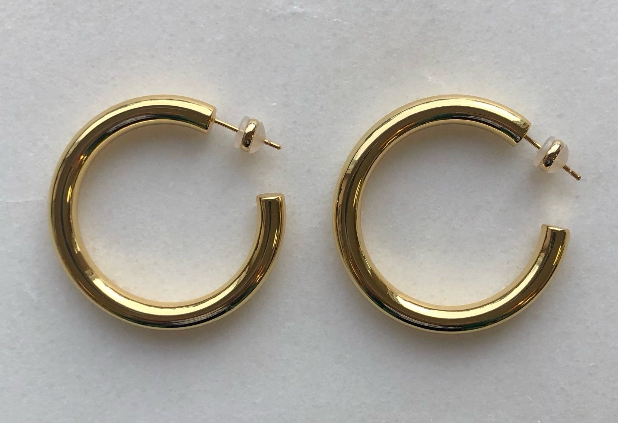 Lg Hoop 18K Gold over Brass - elliparr