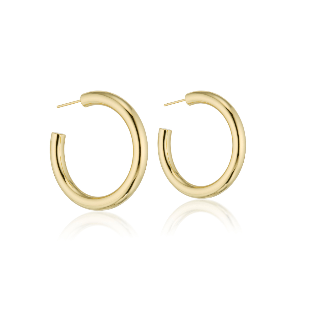 Lg Hoop 18K Gold over Brass - elliparr