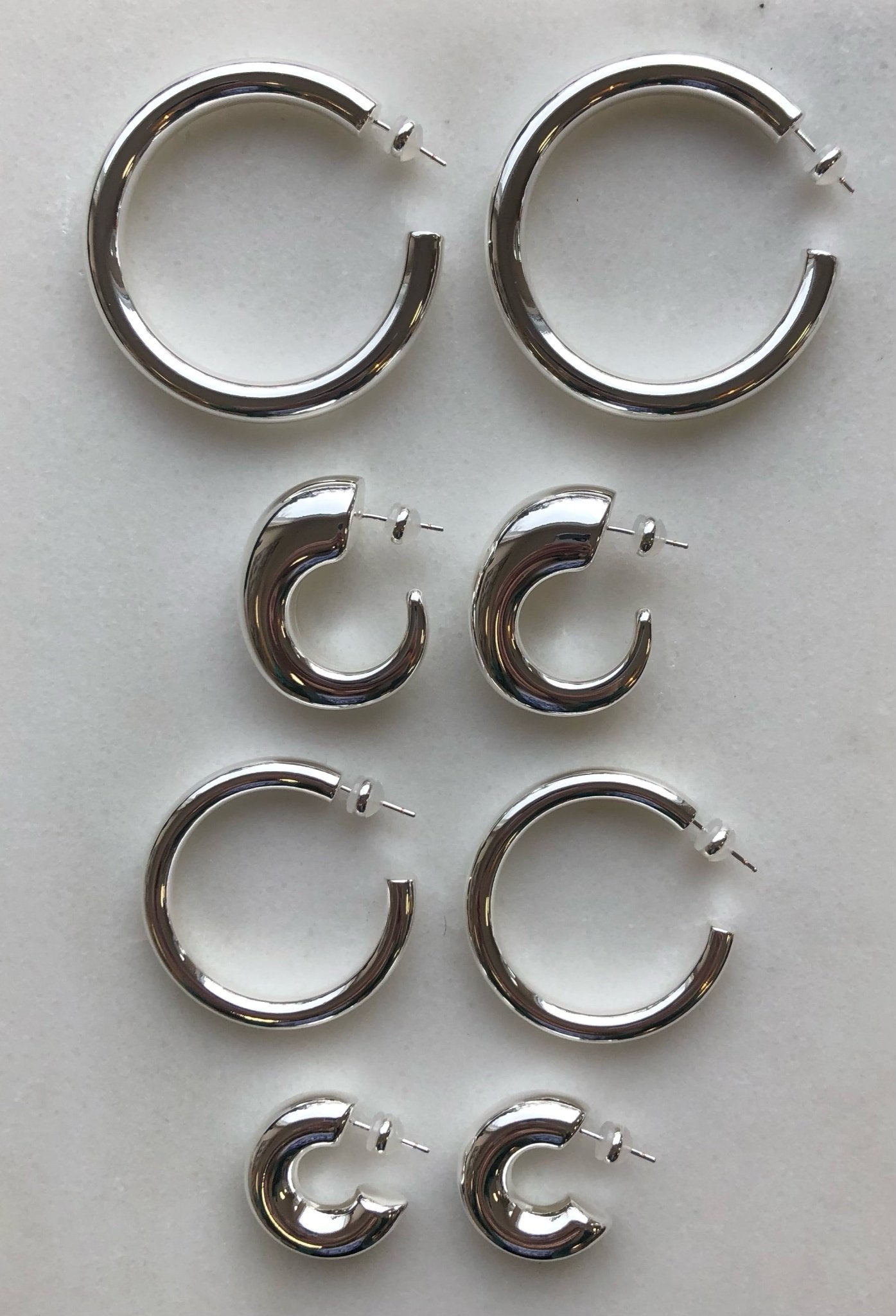 Lg Hoop Sterling Silver over Brass - elliparr