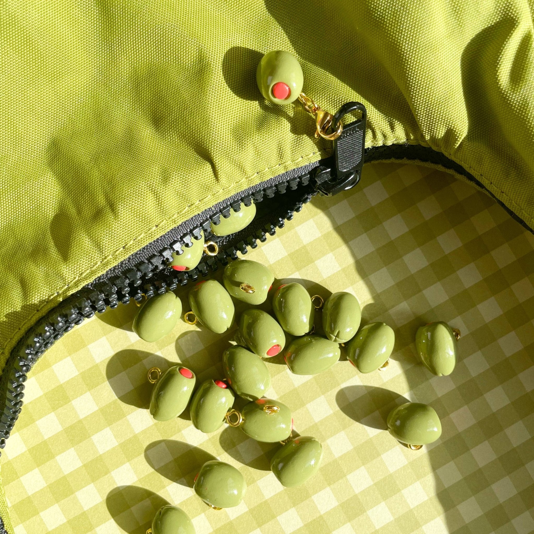 Olive Bag Charm - elliparr