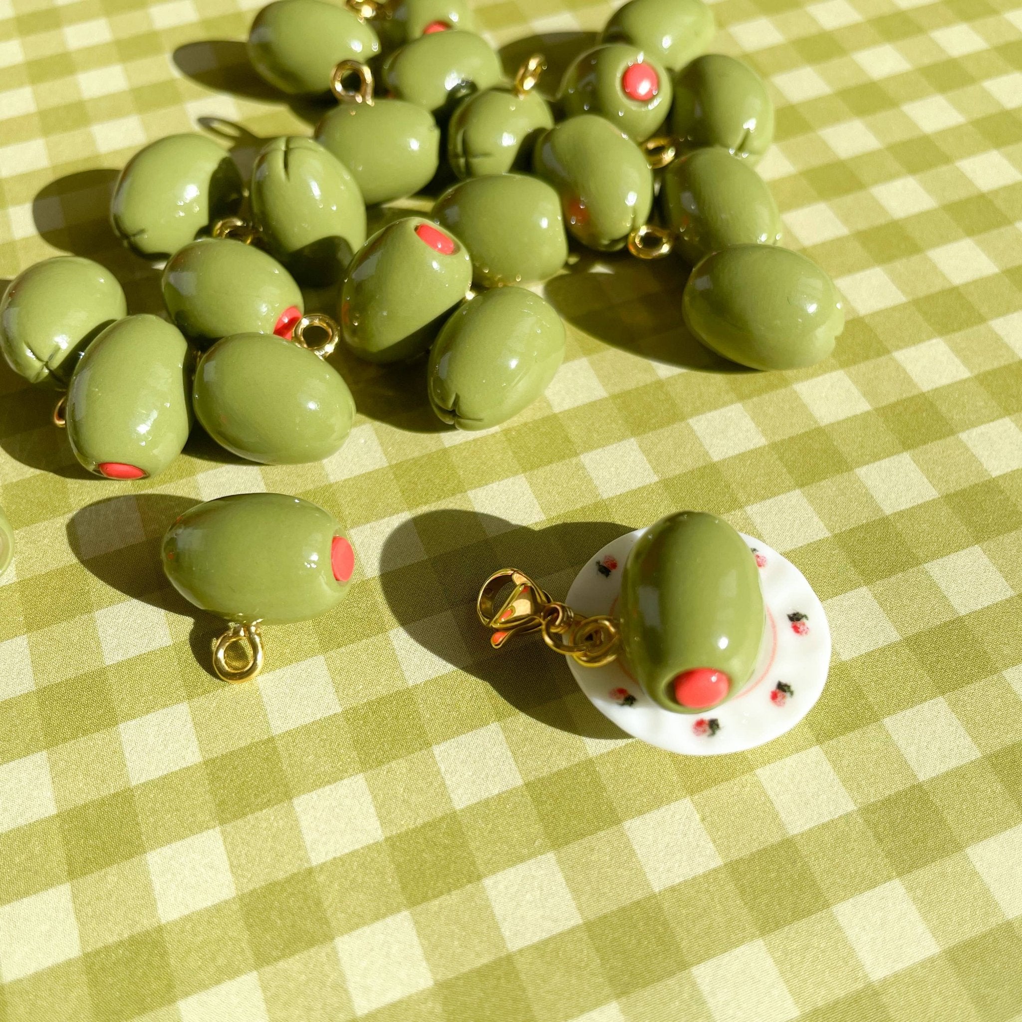 Olive Bag Charm - elliparr