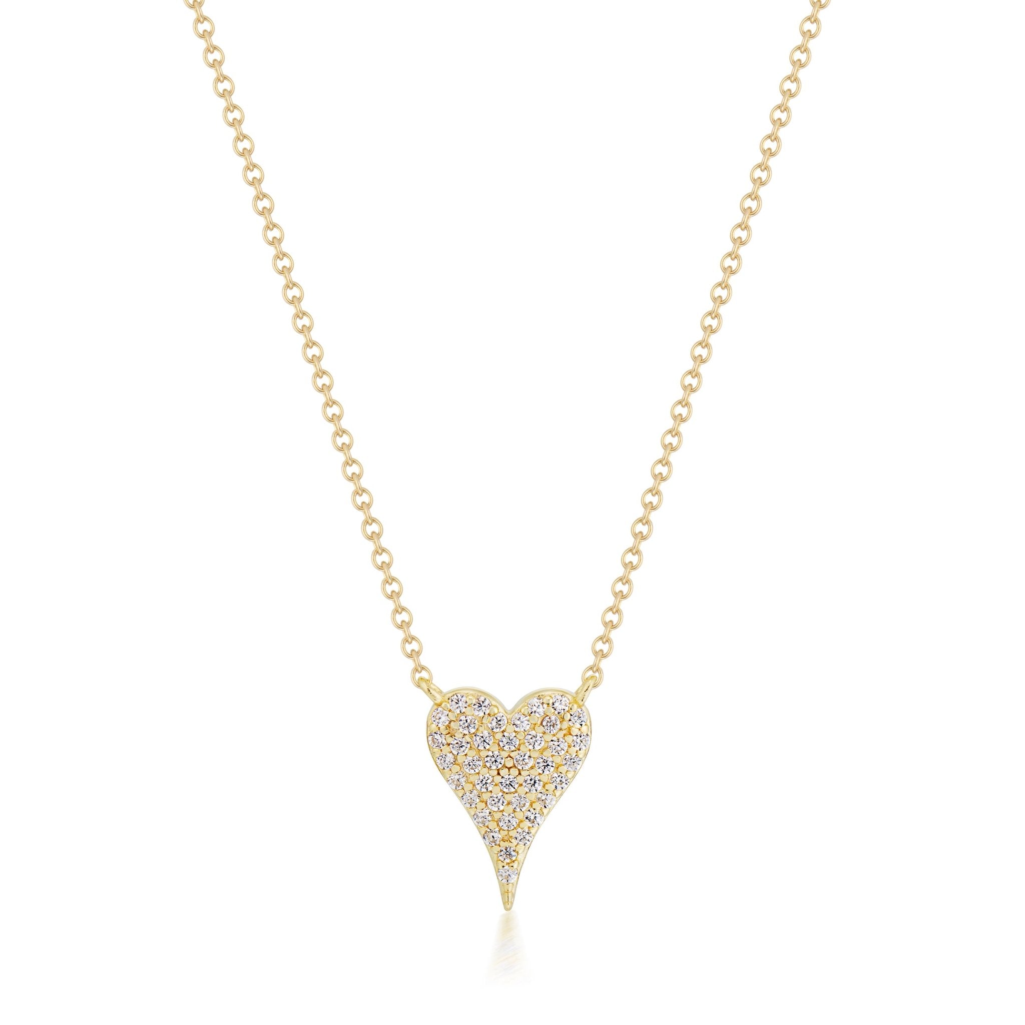 Pavé Heart Necklace - elliparr