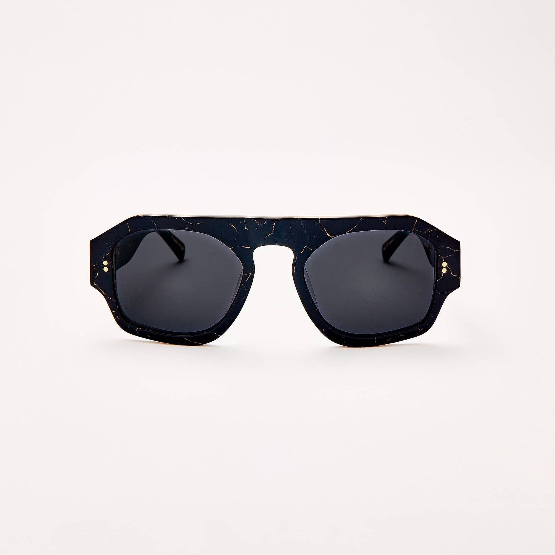 SARDINE - Louie - Nouveau Noir Aviator Sunglasses - elliparr
