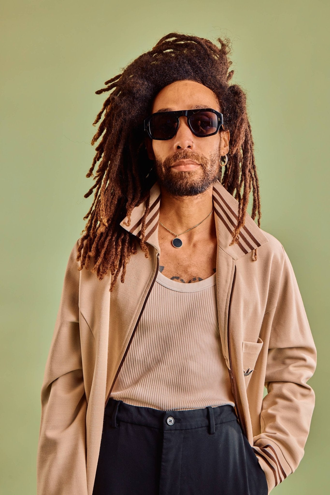 SARDINE - Louie - Nouveau Noir Aviator Sunglasses - elliparr