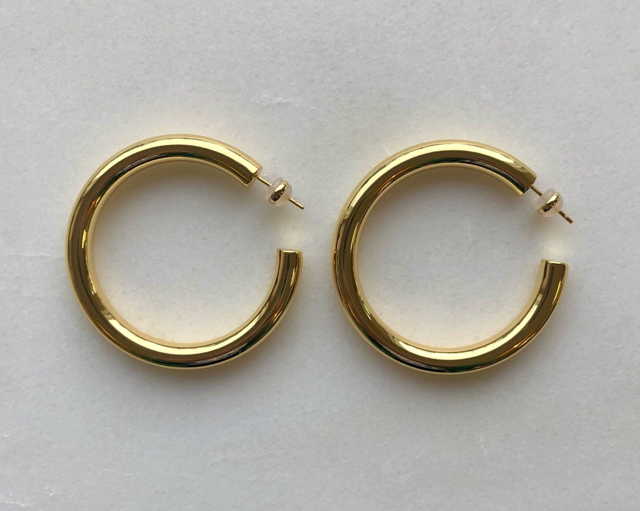 XL Hoop 18K Gold Over Brass - elliparr