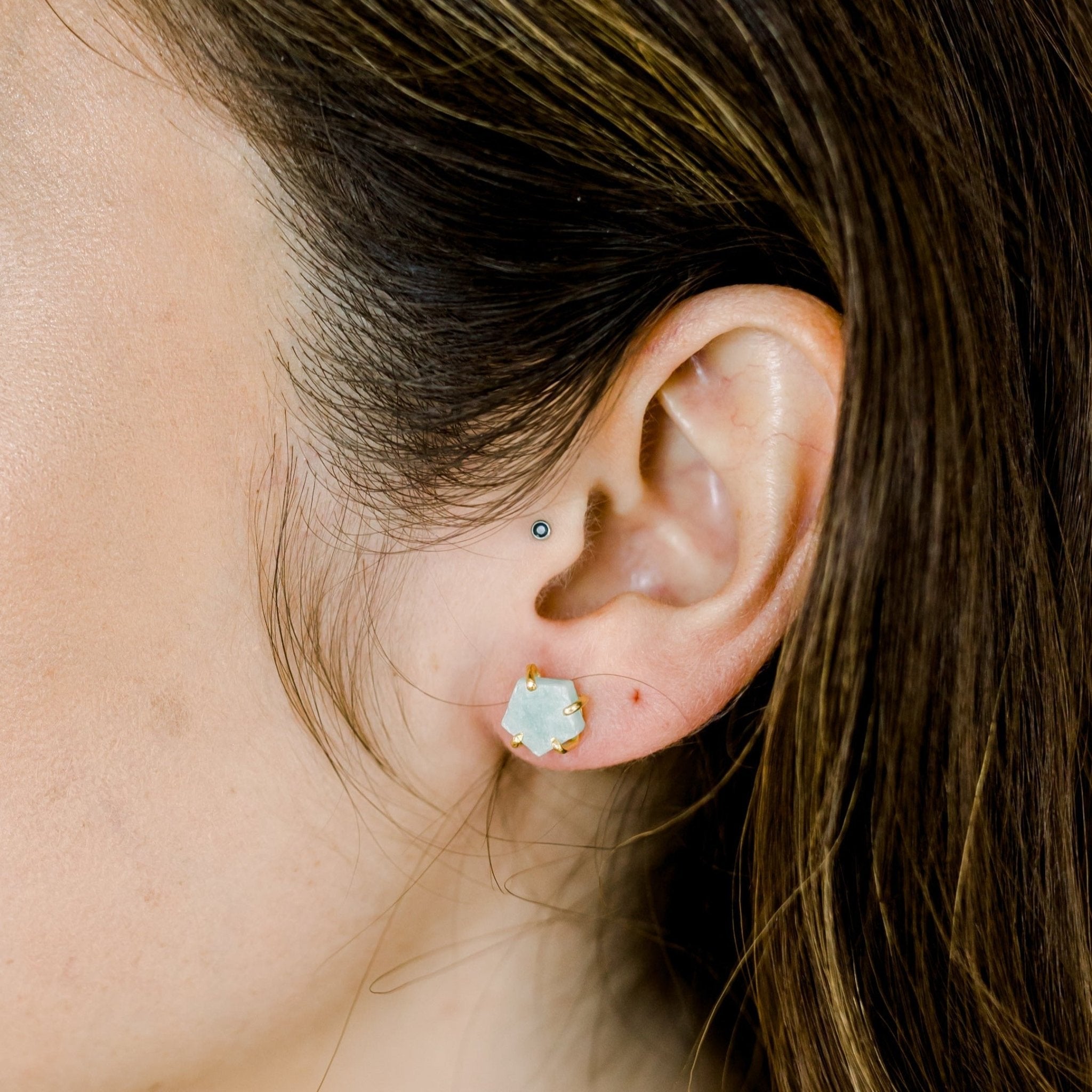 Atlas Studs | Amazonite - elliparr