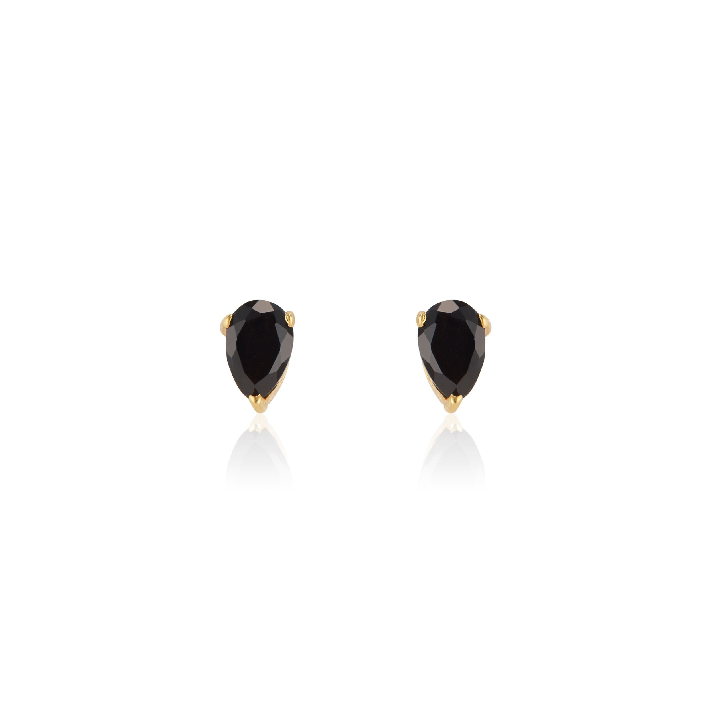 Deco Mini Studs | Black Onyx