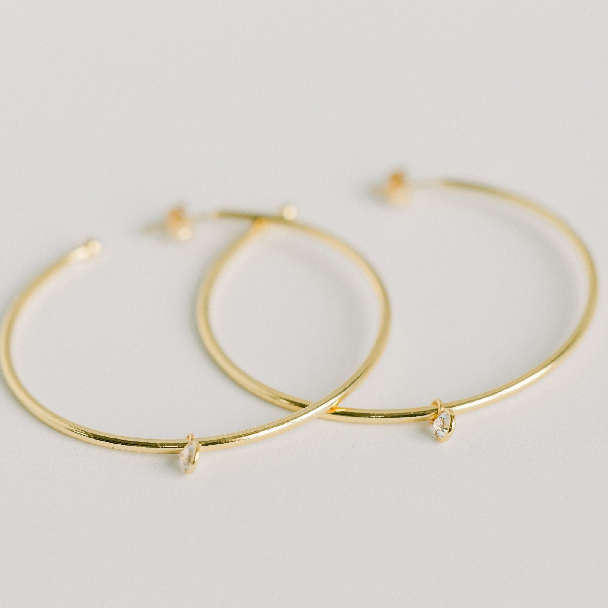 Becca Gold & CZ Hoops - elliparr