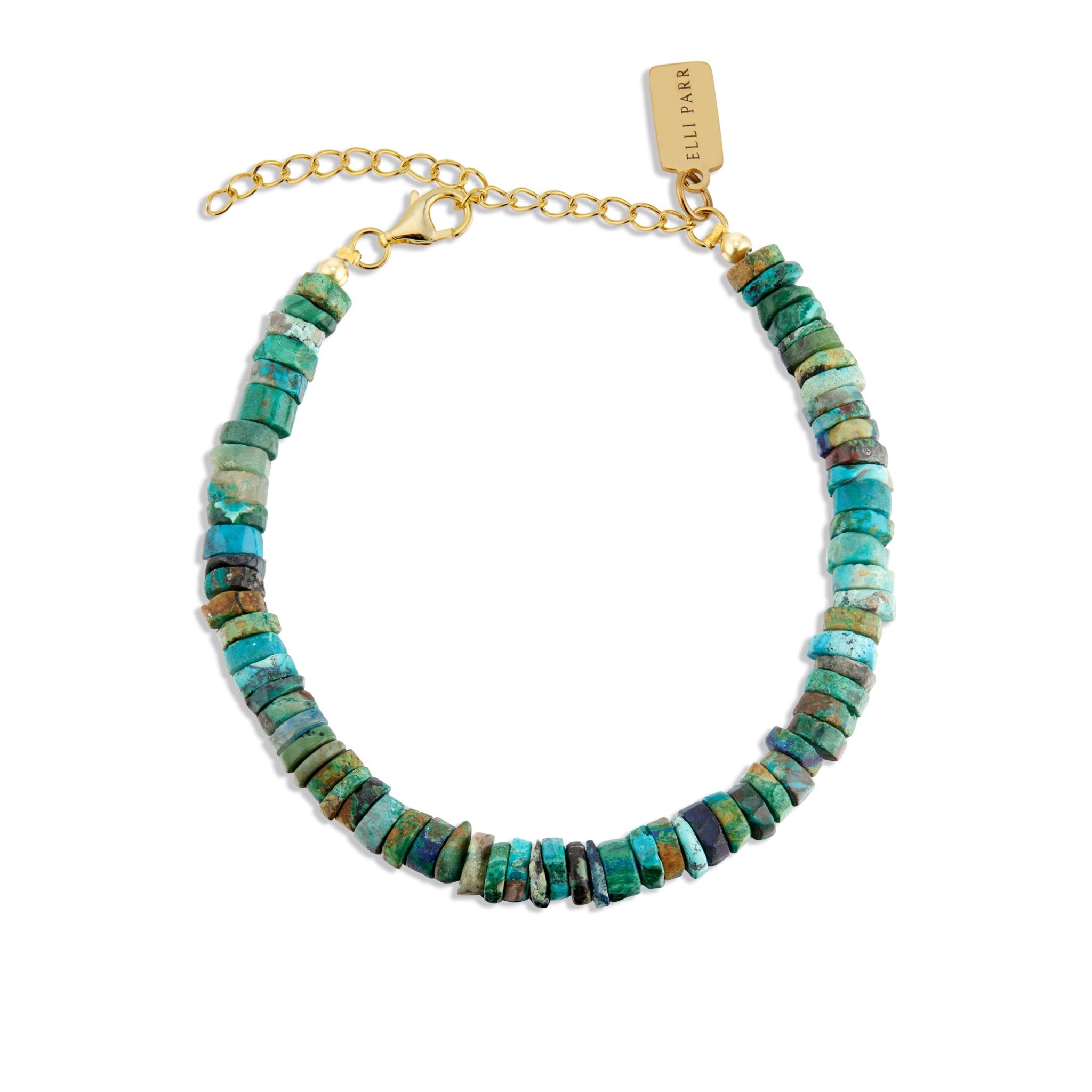 Chrysocolla Heishi Bracelet - elliparr