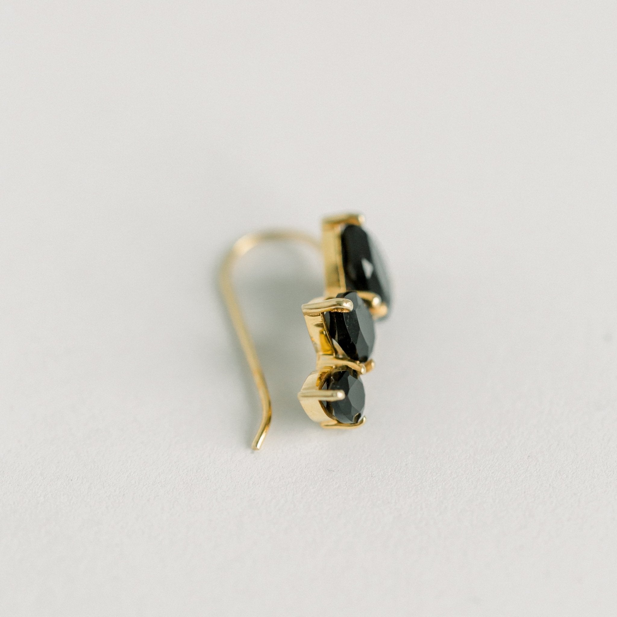 Crawler Earrings | Black Onyx - elliparr