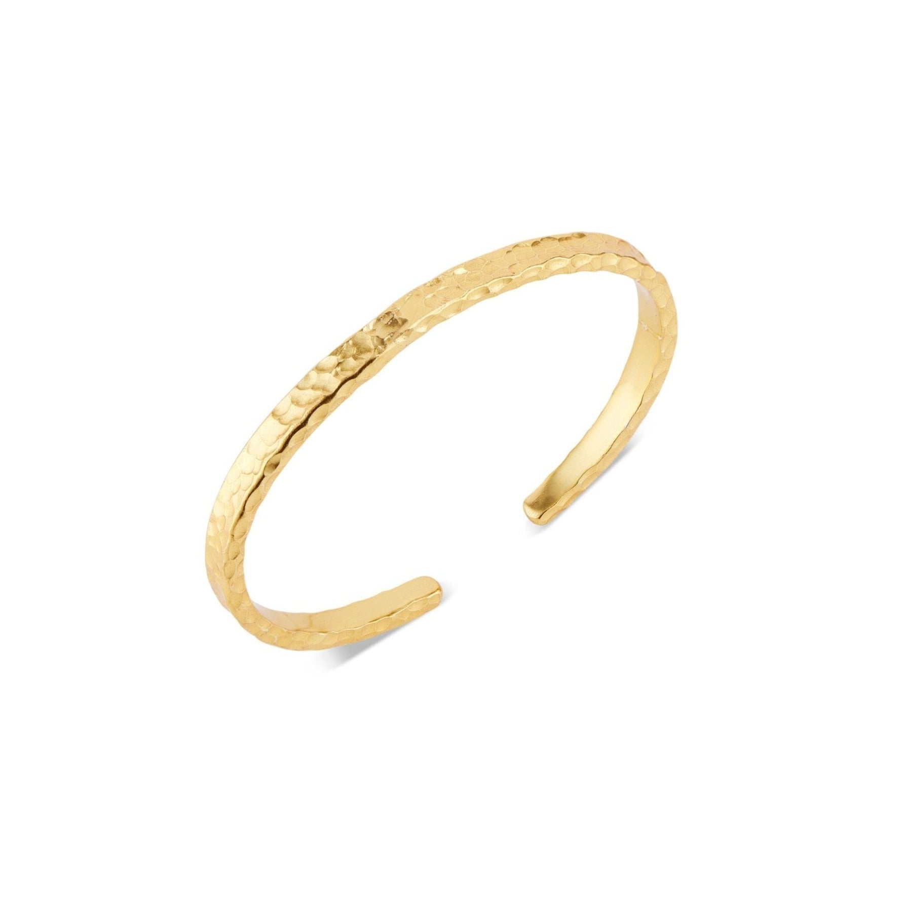 Harbor Gold Hammered Cuff - elliparr